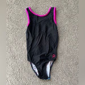 plum practice wear gymnastics leotard AS
